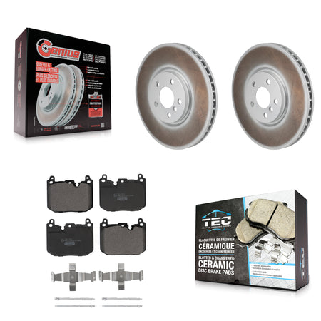 Front Coated Disc Brake Rotors And Ceramic Pads Kit For Mini Cooper Countryman Clubman KGT-103470
