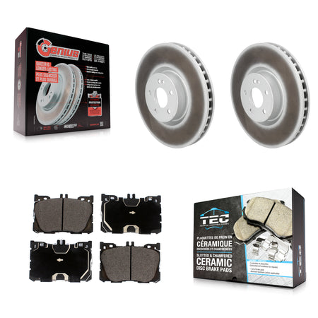 Front Coat Brake Rotor Ceramic Pad Kit For Mercedes-Benz C43 AMG GLC43 E450 E400 E300 E53 KGT-103488