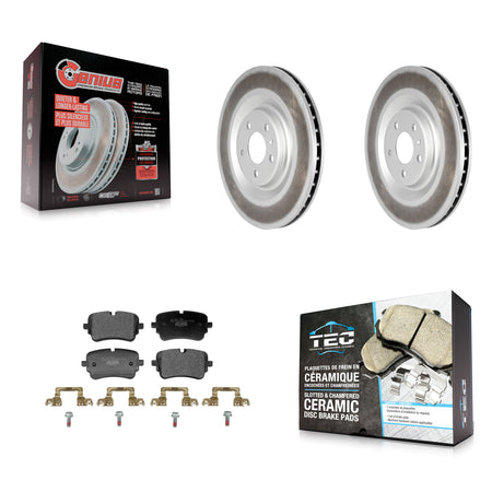 Rear Coat Brake Rotors Ceramic Pad Kit For Audi Q7 Q8 e-tron Quattro SQ8 Sportback SQ7 S6 KGT-103538