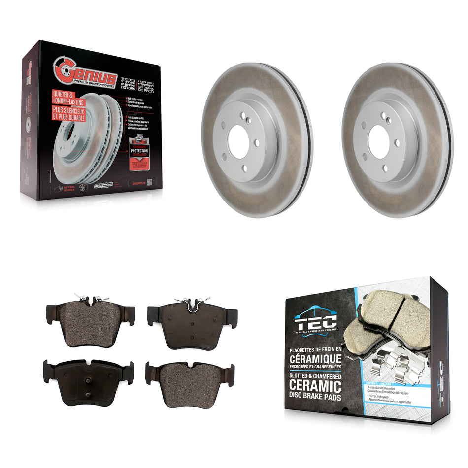 Rear Coat Brake Rotor Ceramic Pad Kit For Mercedes-Benz GLC300 C43 AMG GLC43 C450 GLC350e KGT-103576