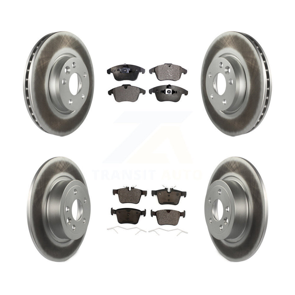 Front Rear Coated Disc Brake Rotors And Ceramic Pads Kit For Land Rover Range Evoque KGT-104395
