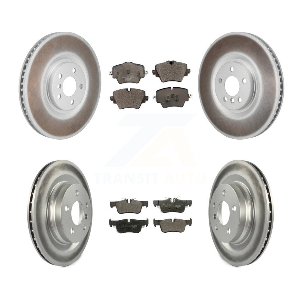 Front Rear Coated Disc Brake Rotors And Ceramic Pads Kit (6Pc) For BMW 228i Gran Coupe KGT-104404