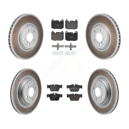 Front Rear Coated Disc Brake Rotors And Ceramic Pads Kit For Mini Cooper Countryman KGT-104421
