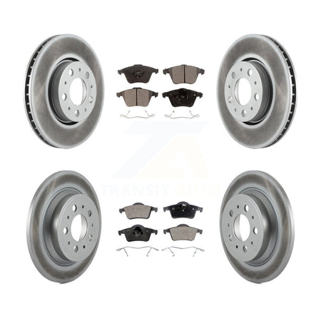 Front Rear Coat Brake Rotor Ceramic Pad Kit For Volvo S60 With 286mm Diameter KGT-104440