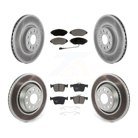 Front Rear Coated Disc Brake Rotors Ceramic Pad Kit For Volkswagen Arteon Audi A3 Quattro KGT-104443