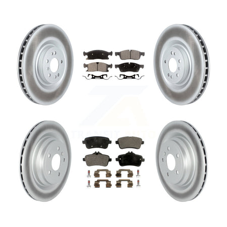 Front Rear Coat Brake Rotors Ceramic Pad Kit For 19 Mercedes-Benz GLE400 With AMG Package KGT-104459