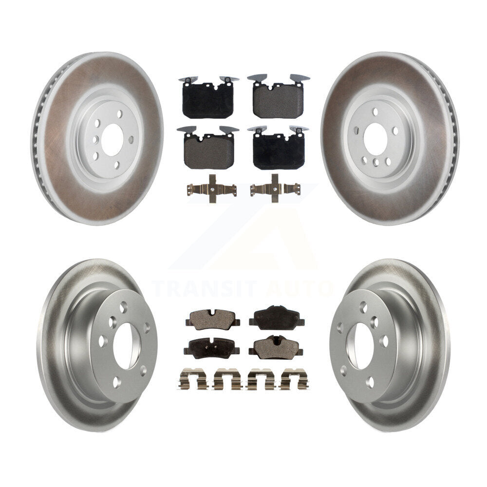 Front Rear Coated Disc Brake Rotors And Ceramic Pads Kit (6Pc) For Mini Cooper KGT-104539