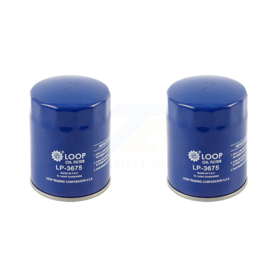 Engine Oil Filter (2 Pack) For Chevrolet GMC Silverado 1500 Sierra 2500 HD Cadillac Buick KLO-100004