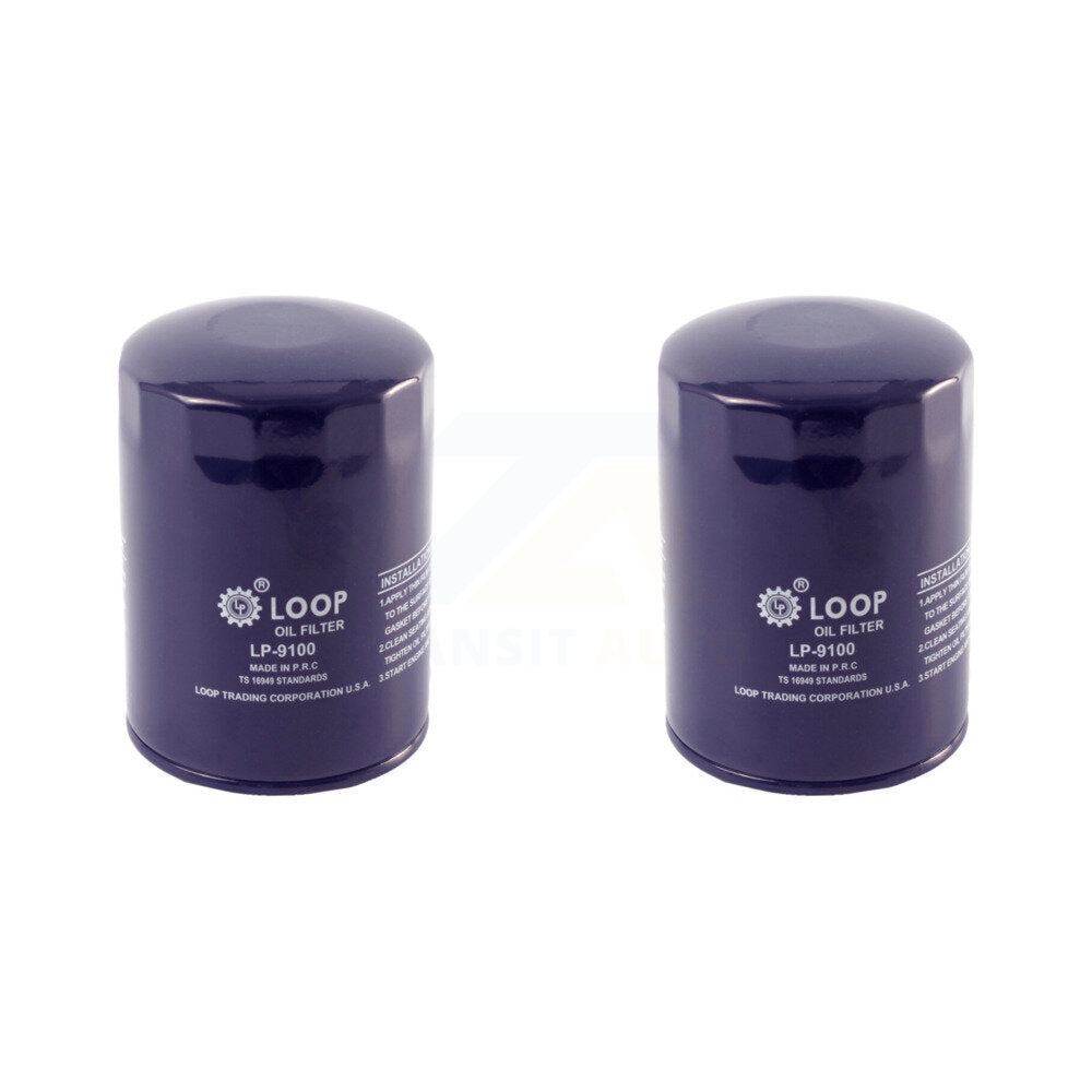 Engine Oil Filter (2 Pack) For GMC Chevrolet Sierra 2500 HD Silverado 3500 Express Savana KLO-100006