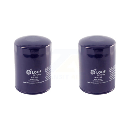 Engine Oil Filter (2 Pack) For GMC Chevrolet Sierra 2500 HD Silverado 3500 Express Savana KLO-100006