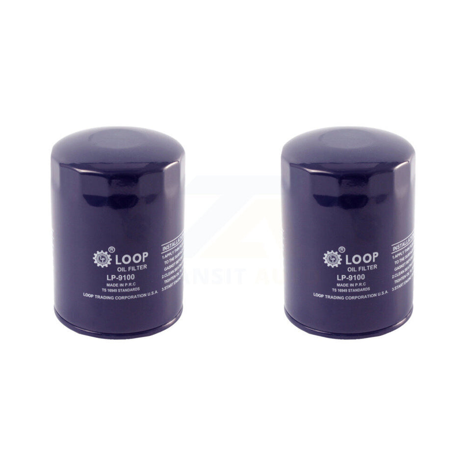 Engine Oil Filter (2 Pack) For GMC Chevrolet Sierra 2500 HD Silverado 3500 Express Savana KLO-100006