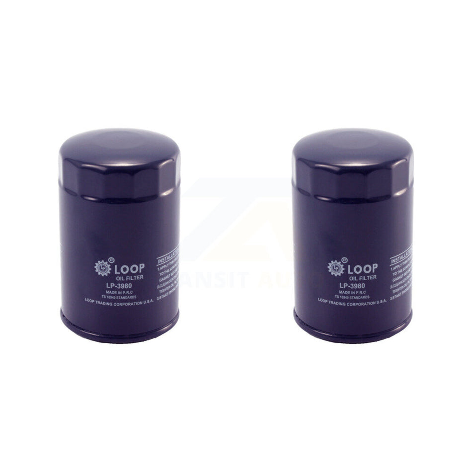 Engine Oil Filter (2 Pack) For Chevrolet GMC K1500 C1500 Sierra 1500 Silverado K2500 S10 KLO-100011