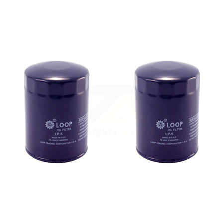 Engine Oil Filter (2 Pack) For Chevrolet GMC K1500 C1500 K2500 C2500 K3500 C10 C3500 G30 KLO-100012