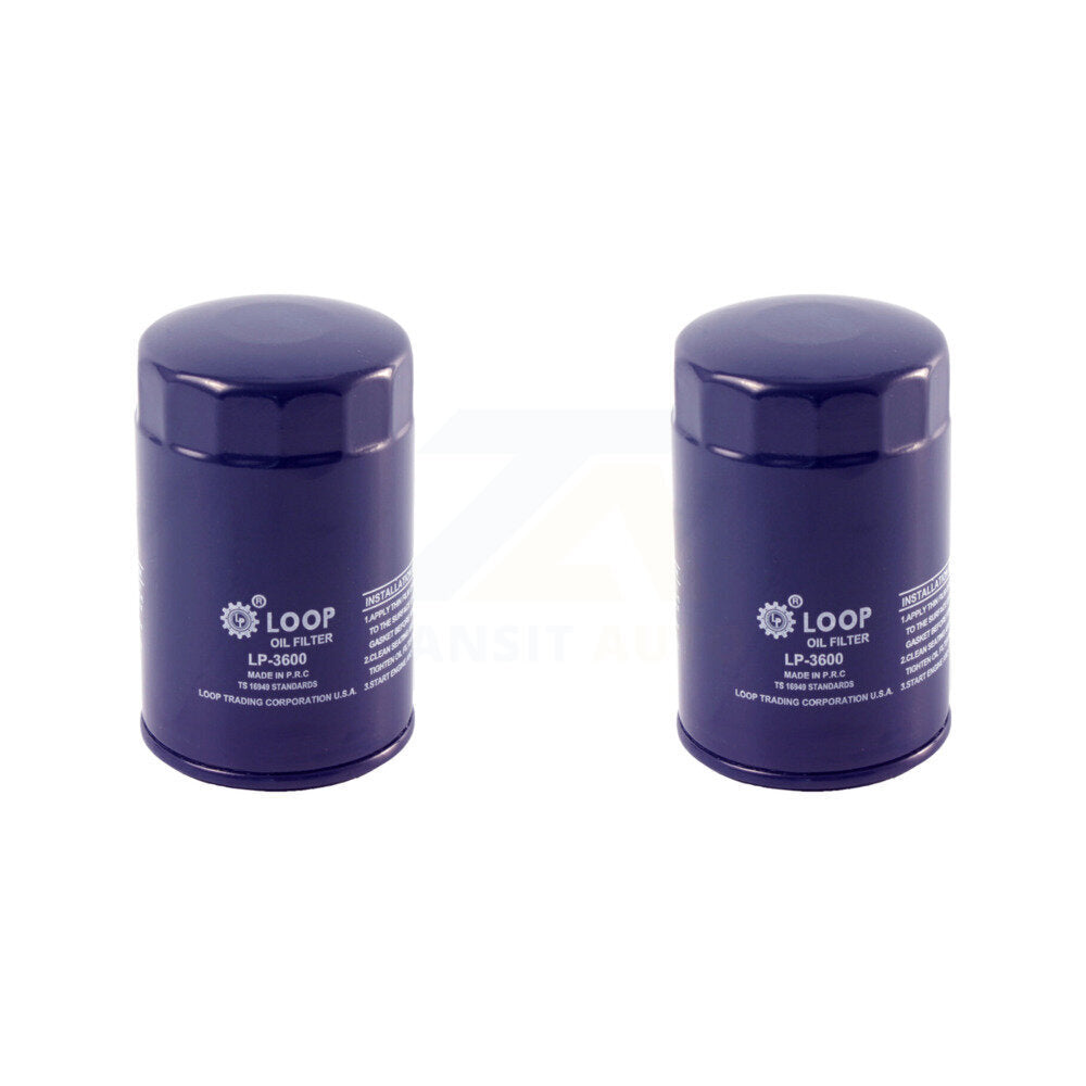 Engine Oil Filter (2 Pack) For Ford F-150 Dodge Ranger Ram 1500 Jeep Mazda Mustang Dakota KLO-100016