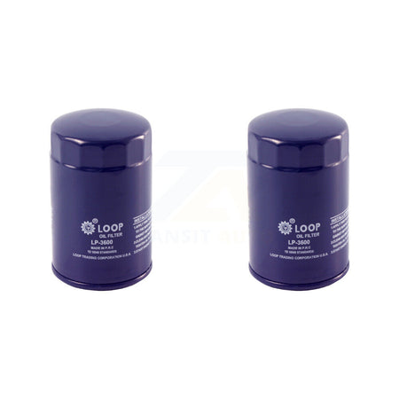 Engine Oil Filter (2 Pack) For Ford F-150 Dodge Ranger Ram 1500 Jeep Mazda Mustang Dakota KLO-100016