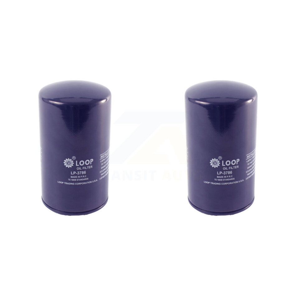 Engine Oil Filter (2 Pack) For Ford F-350 Super Duty F-250 E-350 Econoline HD Club Wagon KLO-100024