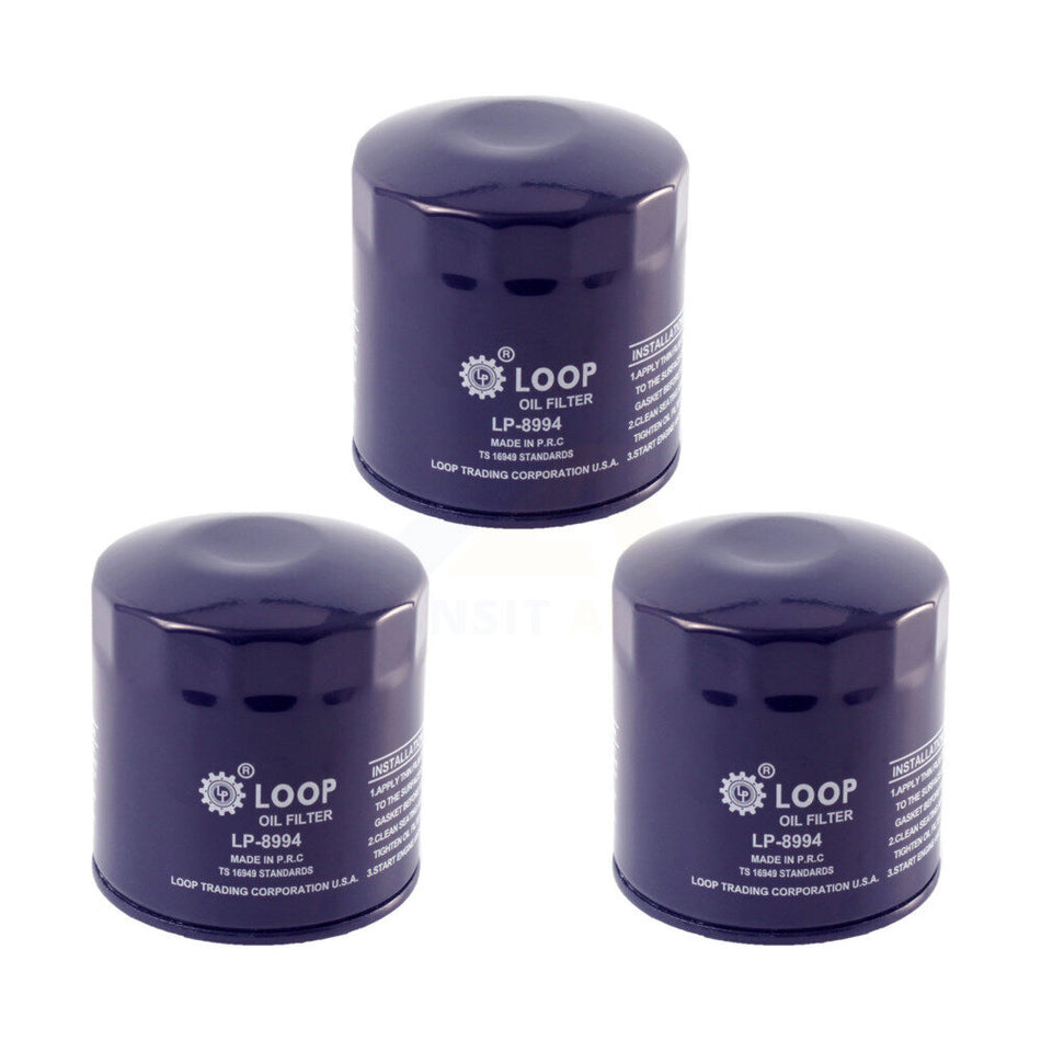 Engine Oil Filter (3 Pack) For Audi A4 Quattro Volkswagen Passat A6 Allroad S4 Cabriolet KLO-100034