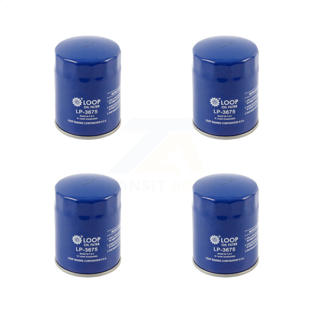 Engine Oil Filter (4 Pack) For Chevrolet GMC Silverado 1500 Sierra 2500 HD Cadillac Buick KLO-100052