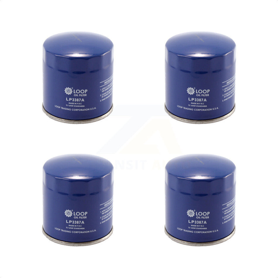 Engine Oil Filter (4 Pack) For Chevrolet GMC Sierra 1500 Silverado Pontiac Buick Equinox KLO-100053