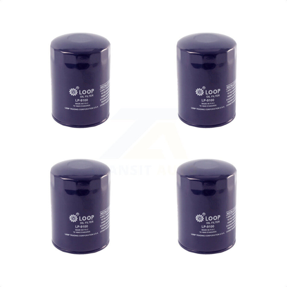 Engine Oil Filter (4 Pack) For GMC Chevrolet Sierra 2500 HD Silverado 3500 Express Savana KLO-100054