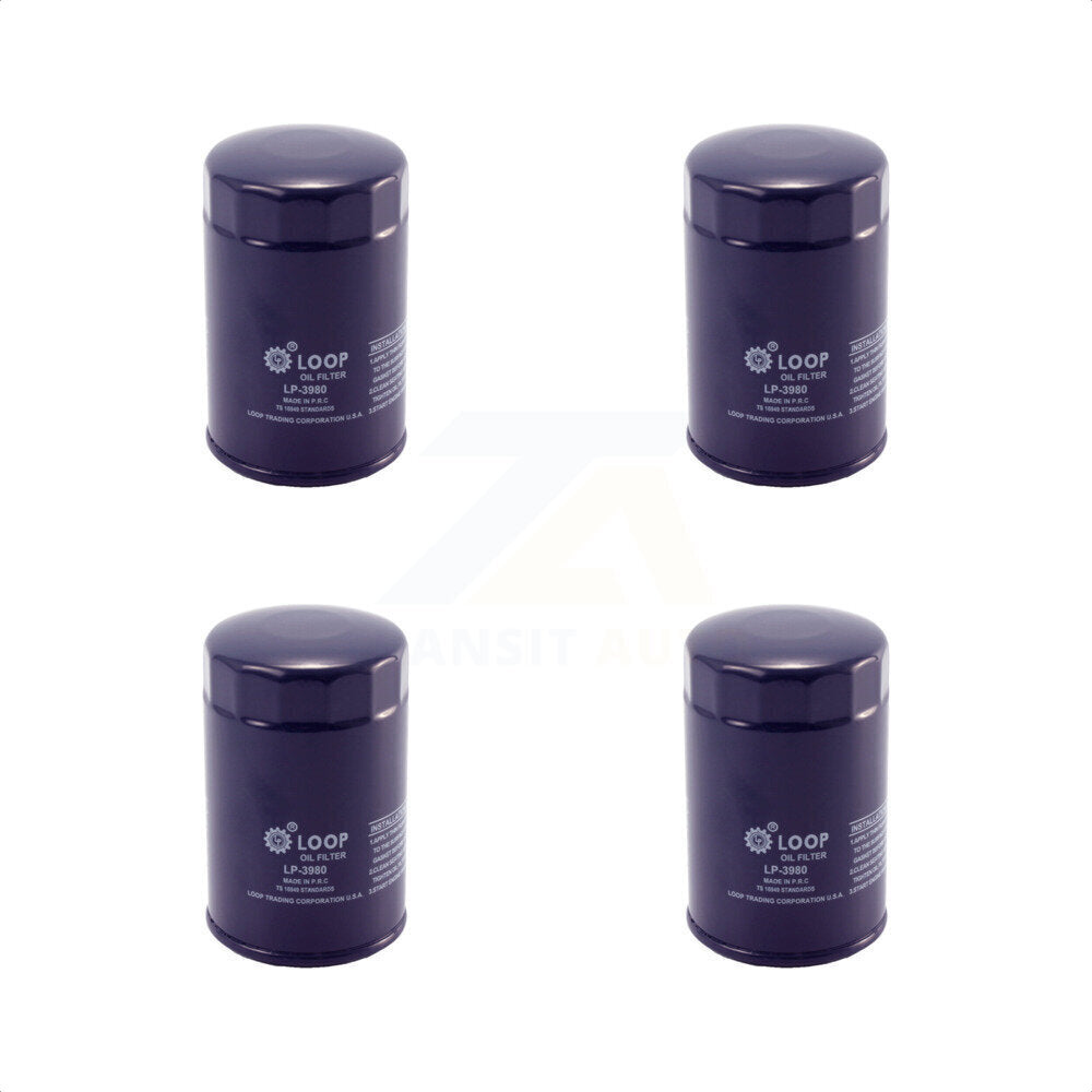Engine Oil Filter (4 Pack) For Chevrolet GMC K1500 C1500 Sierra 1500 Silverado K2500 S10 KLO-100059
