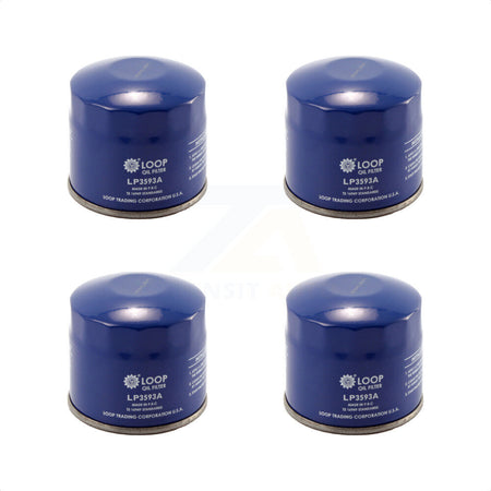Engine Oil Filter (4 Pack) For Honda Subaru Accord Civic Legacy Acura CR-V Mitsubishi EL KLO-100063