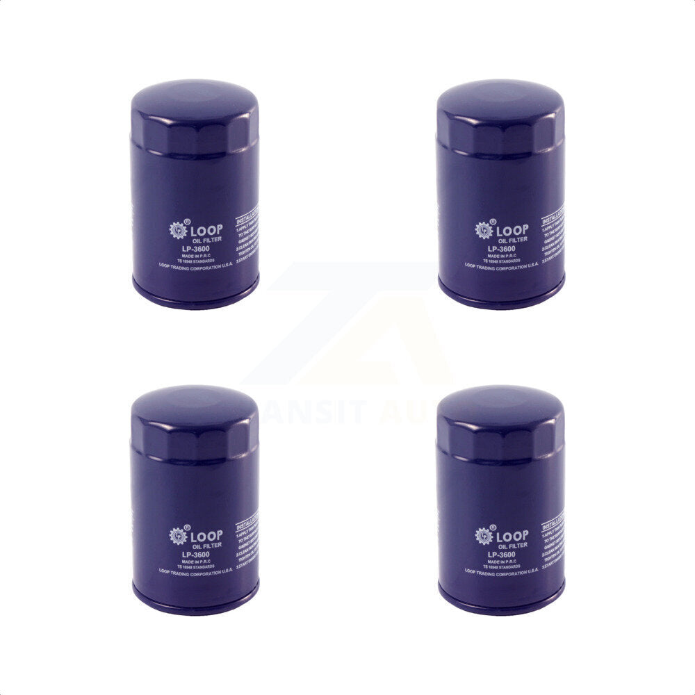 Engine Oil Filter (4 Pack) For Ford F-150 Dodge Ranger Ram 1500 Jeep Mazda Mustang Dakota KLO-100064