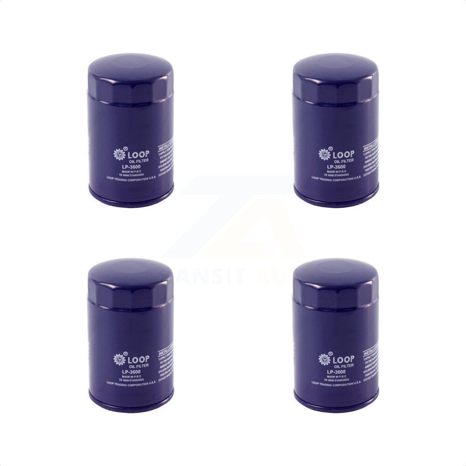Engine Oil Filter (4 Pack) For Ford F-150 Dodge Ranger Ram 1500 Jeep Mazda Mustang Dakota KLO-100064