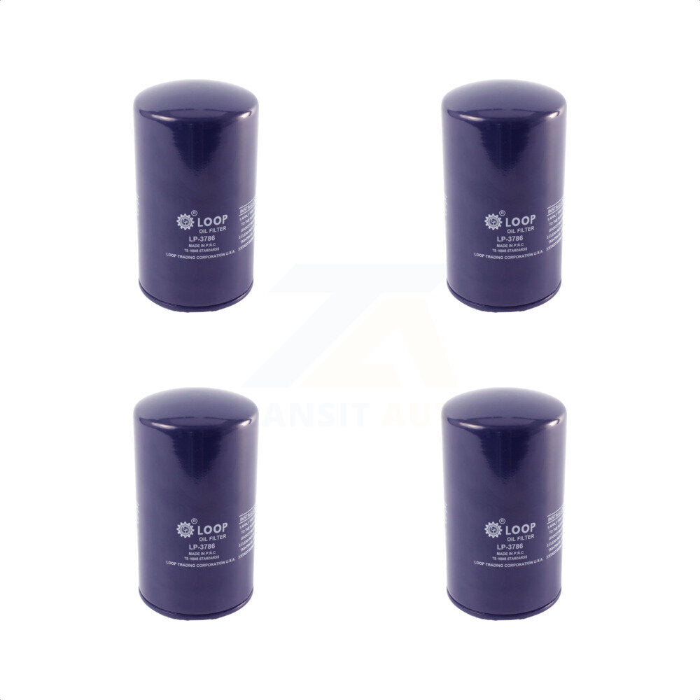 Engine Oil Filter (4 Pack) For Ford F-350 Super Duty F-250 E-350 Econoline HD Club Wagon KLO-100072