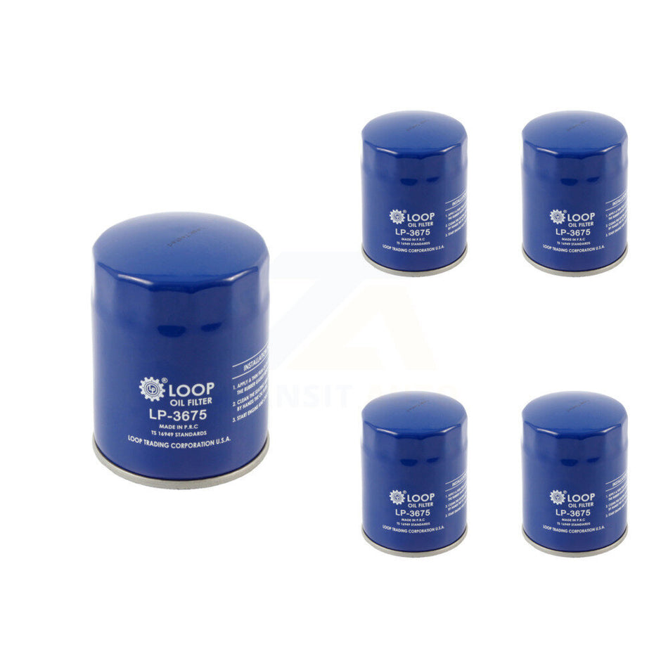 Engine Oil Filter (5 Pack) For Chevrolet GMC Silverado 1500 Sierra 2500 HD Cadillac Buick KLO-100076