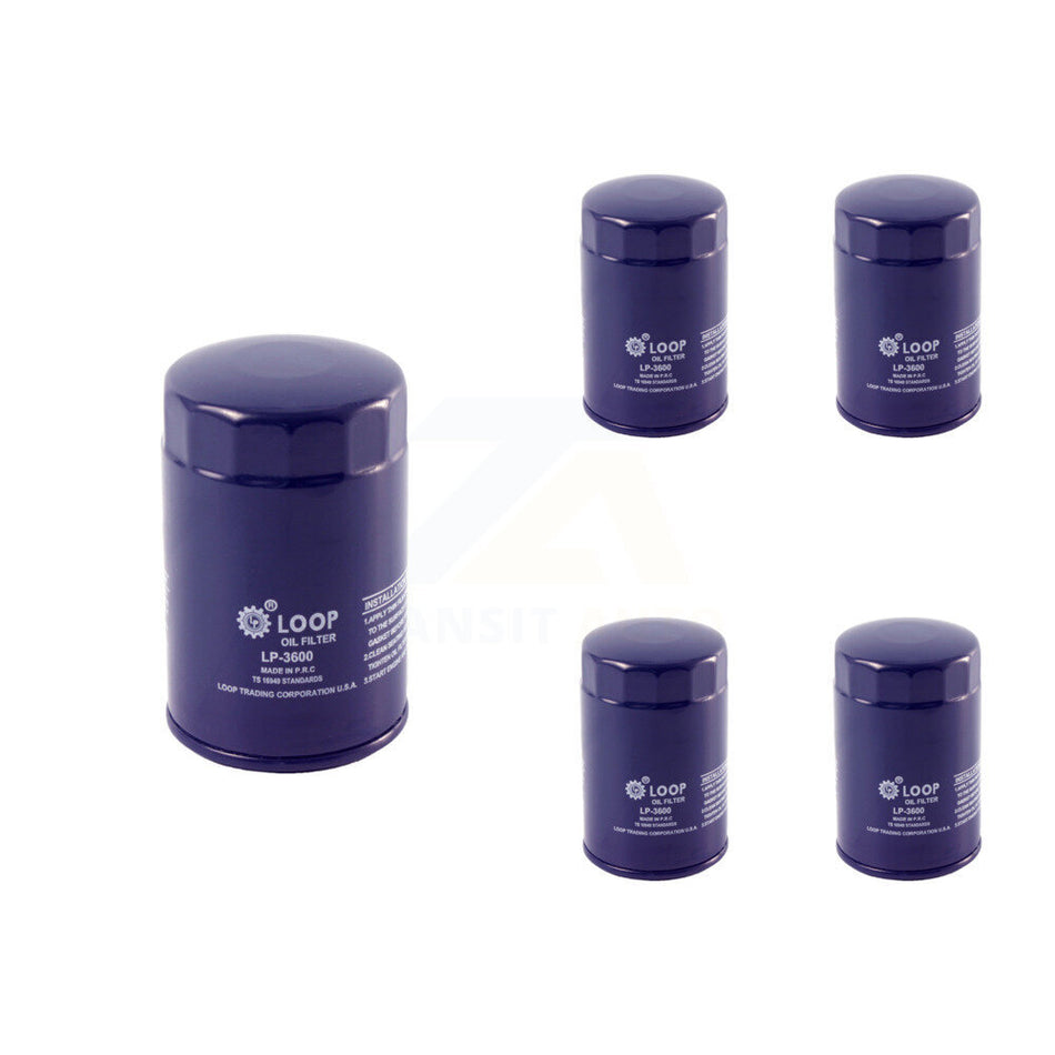 Engine Oil Filter (5 Pack) For Ford F-150 Dodge Ranger Ram 1500 Jeep Mazda Mustang Dakota KLO-100088