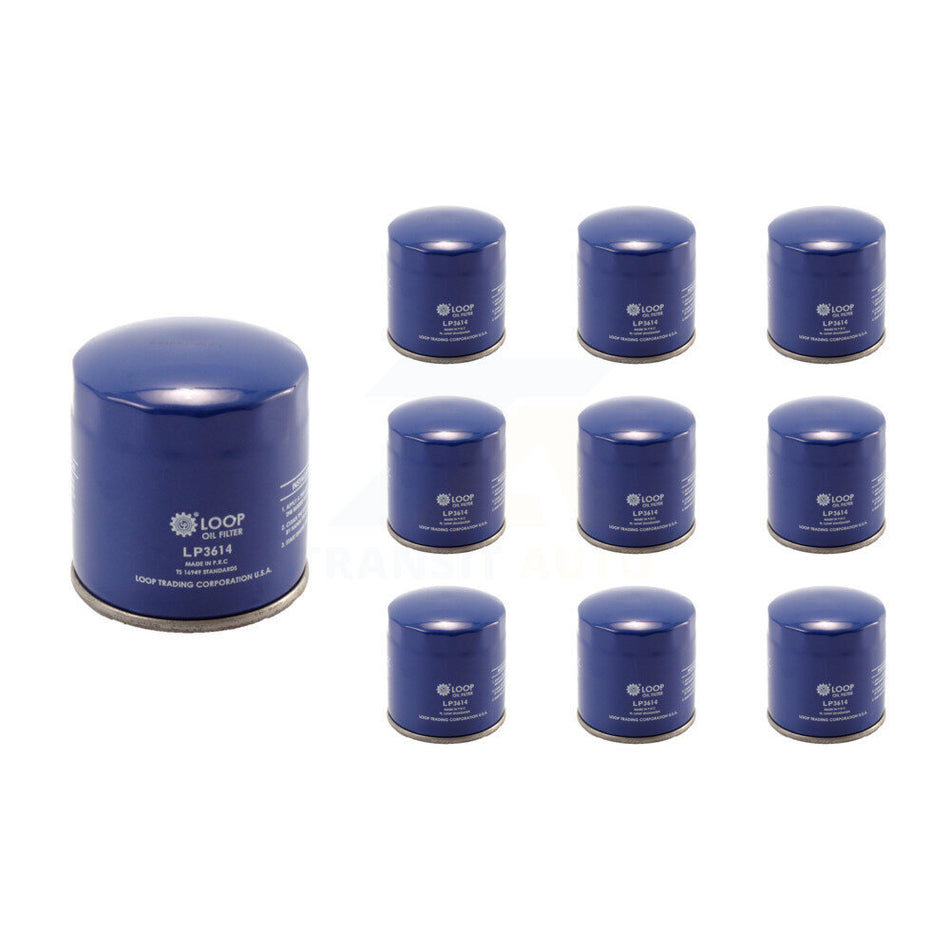 Engine Oil Filter (10 Pack) For Ford Escape Toyota Mazda Volkswagen 3 Jetta Tacoma Focus KLO-100105