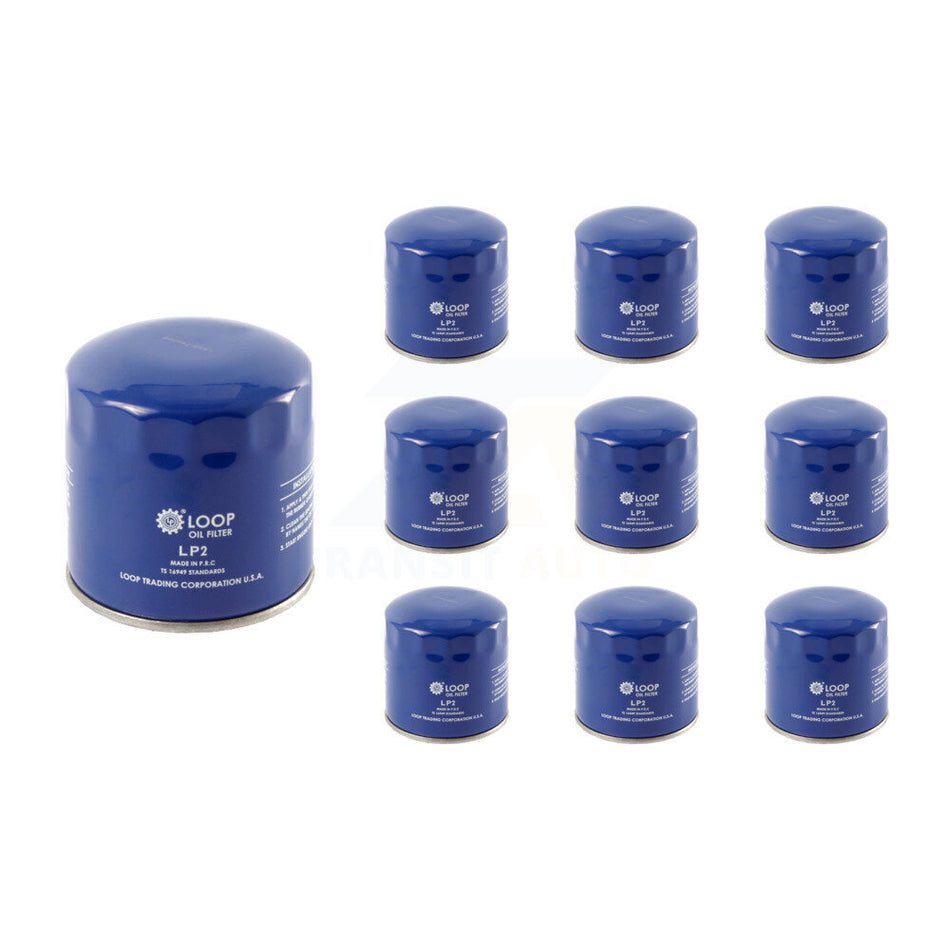 Engine Oil Filter (10 Pack) For Ford F-150 Ram Dodge F-350 Super Duty 1500 F-250 Jeep 300 KLO-100107