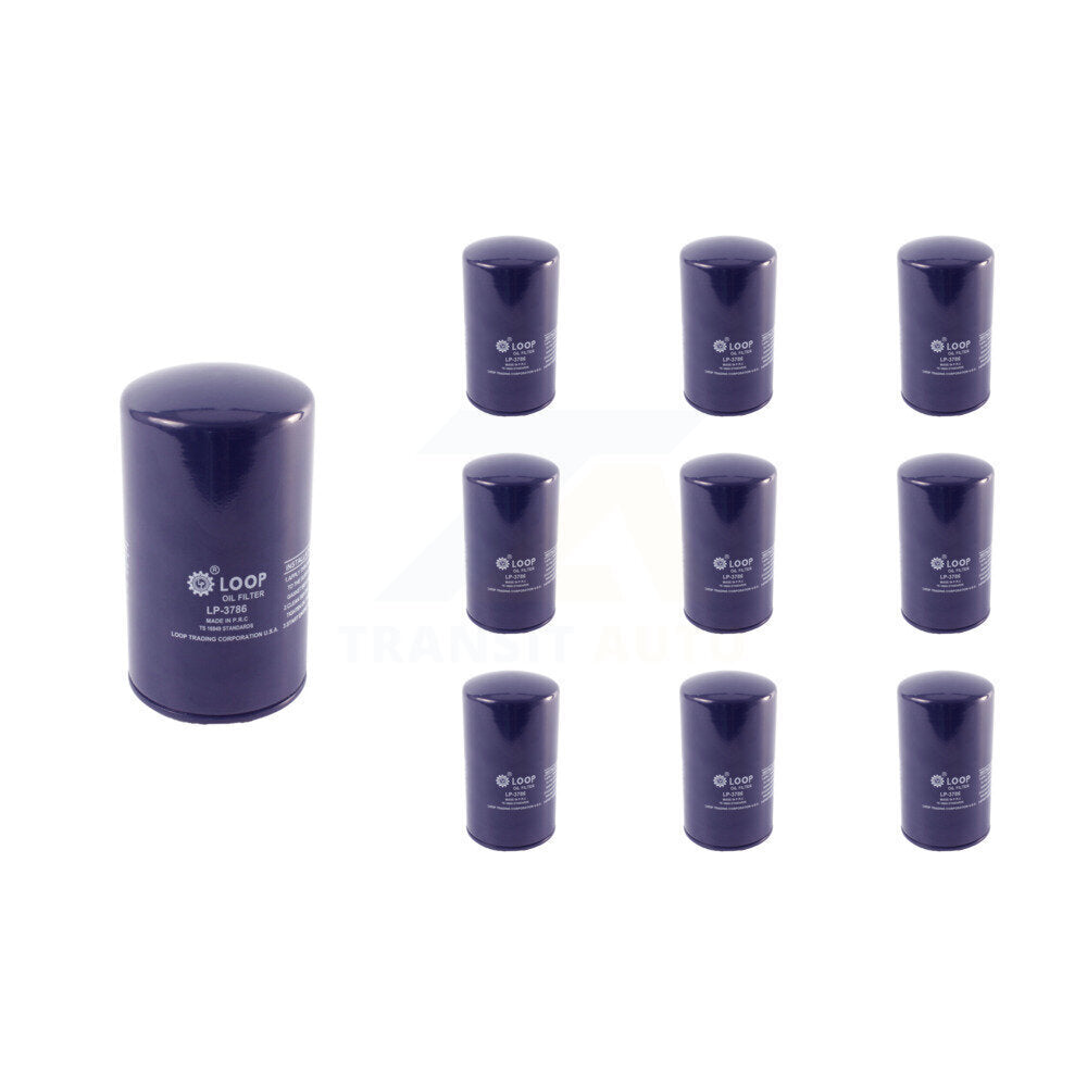 Engine Oil Filter (10 Pack) For Ford F-350 Super Duty F-250 E-350 Econoline HD Club Wagon KLO-100111