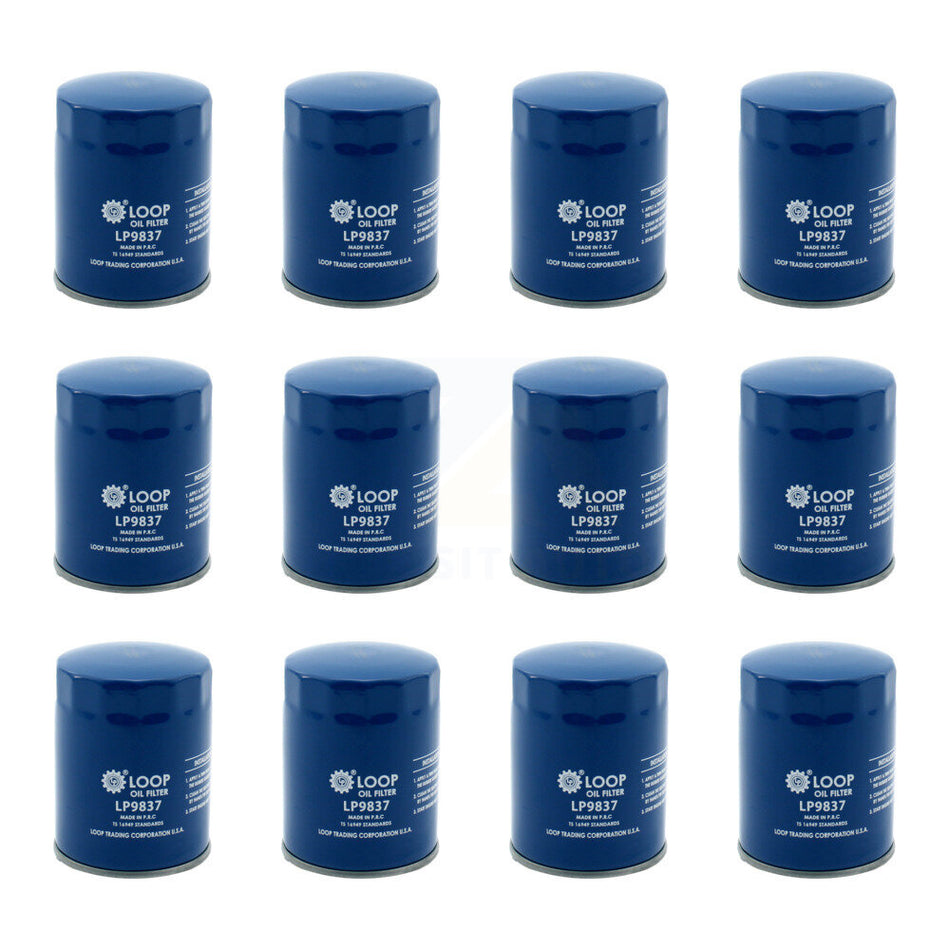 Engine Oil Filter (12 Pack) For Chevrolet Impala Pontiac Malibu Buick GMC Colorado Canyon KLO-100150