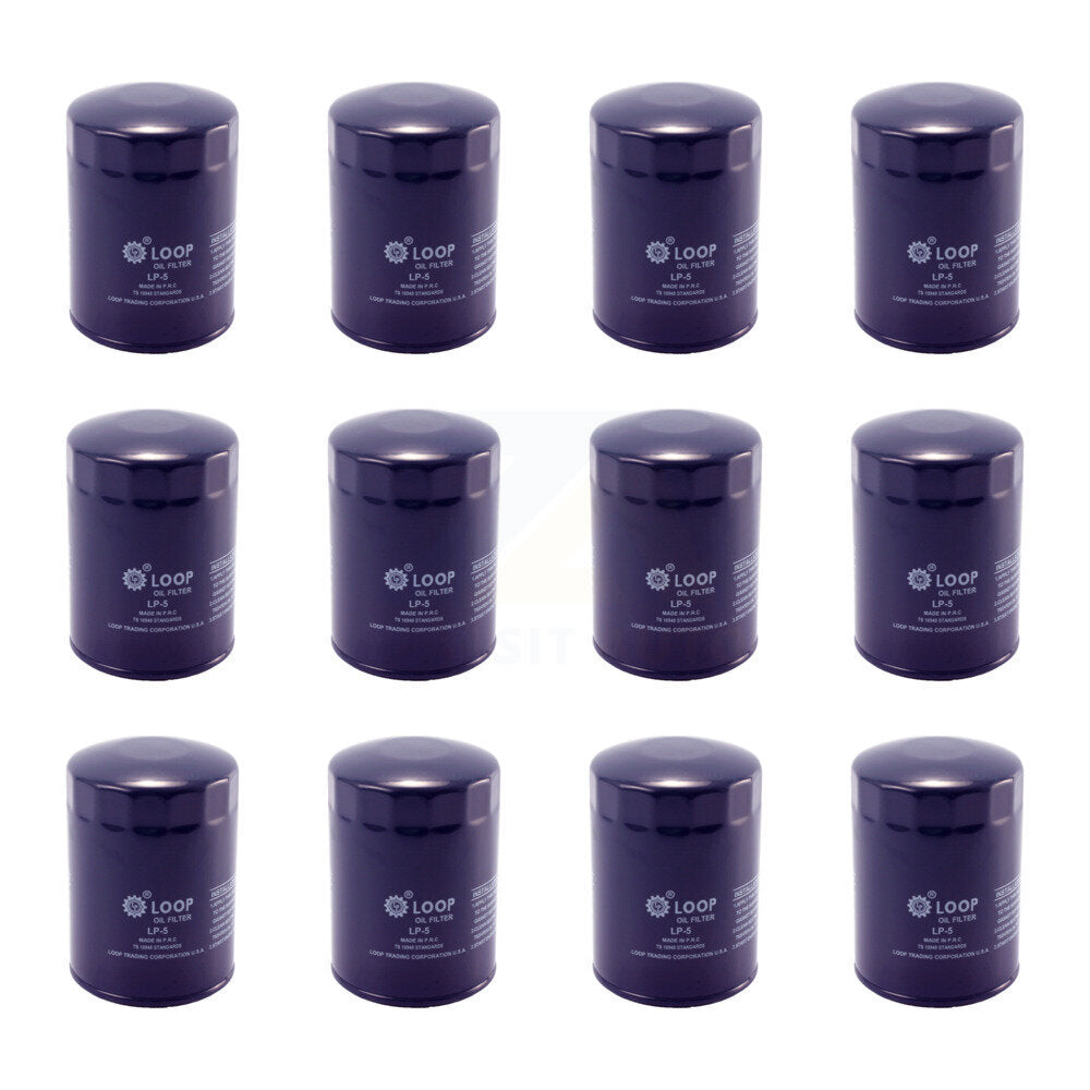 Engine Oil Filter (12 Pack) For Chevrolet GMC K1500 C1500 K2500 C2500 K3500 C10 C3500 G30 KLO-100152