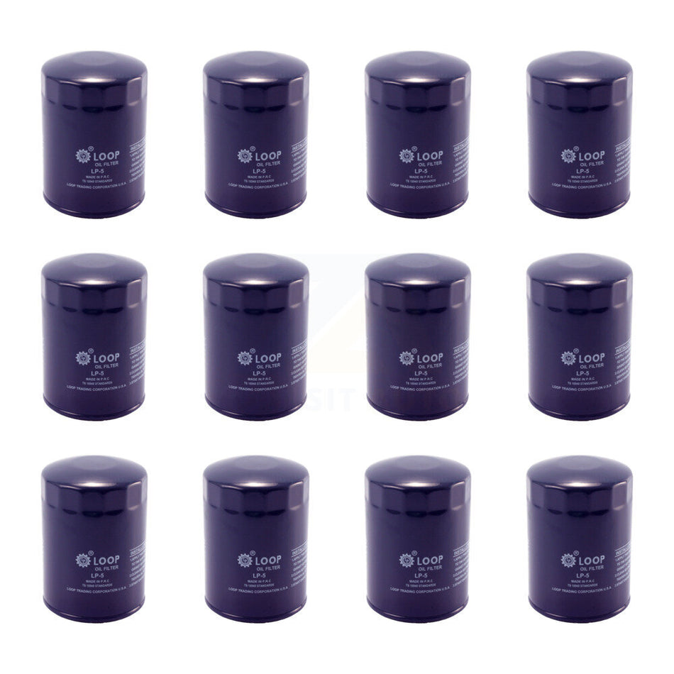 Engine Oil Filter (12 Pack) For Chevrolet GMC K1500 C1500 K2500 C2500 K3500 C10 C3500 G30 KLO-100152