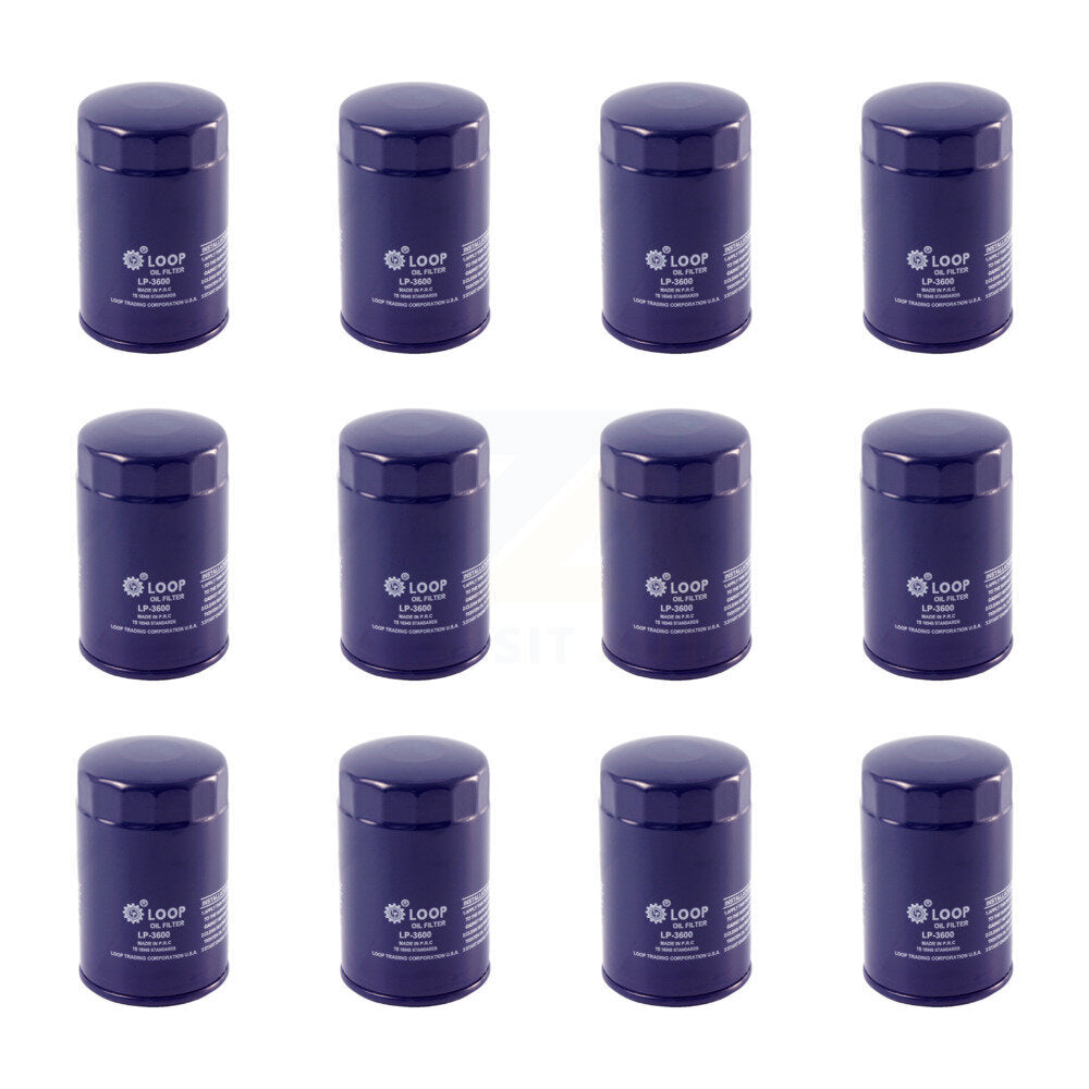 Engine Oil Filter (12 Pack) For Ford F-150 Dodge Ranger Ram 1500 Jeep Mazda Mustang 6 PT KLO-100156