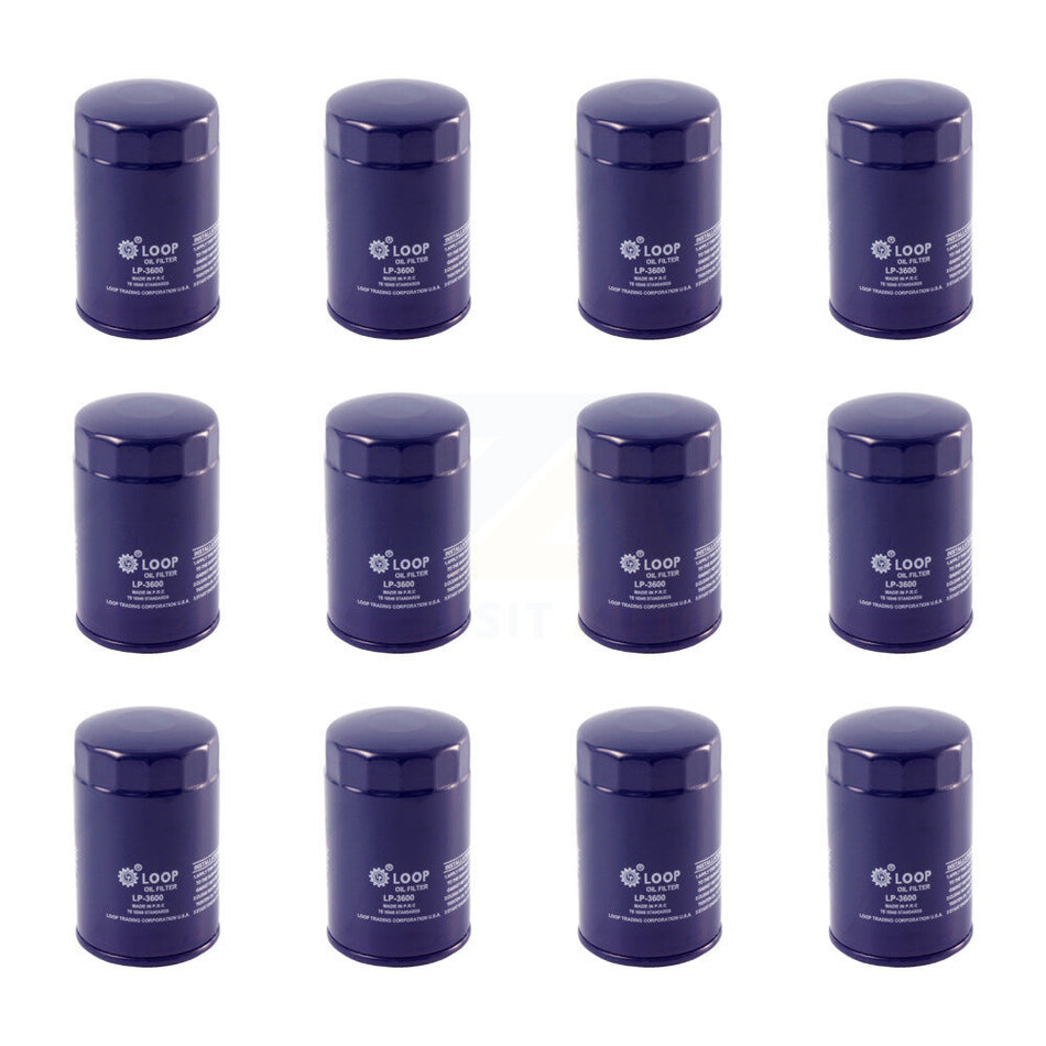 Engine Oil Filter (12 Pack) For Ford F-150 Dodge Ranger Ram 1500 Jeep Mazda Mustang 6 PT KLO-100156
