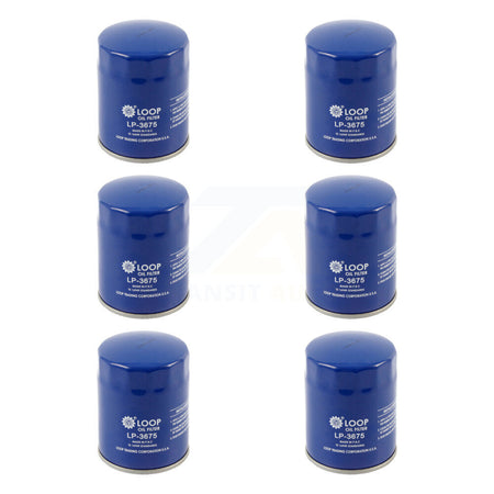 Engine Oil Filter (6 Pack) For Chevrolet GMC Silverado 1500 Sierra 2500 HD Cadillac Buick KLO-100171