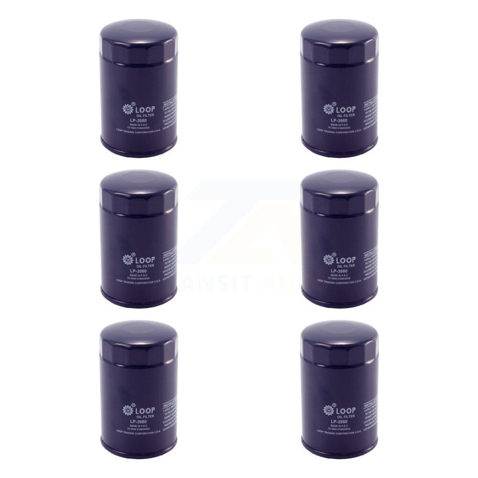 Engine Oil Filter (6 Pack) For Chevrolet GMC K1500 C1500 Sierra 1500 Silverado K2500 S10 KLO-100173