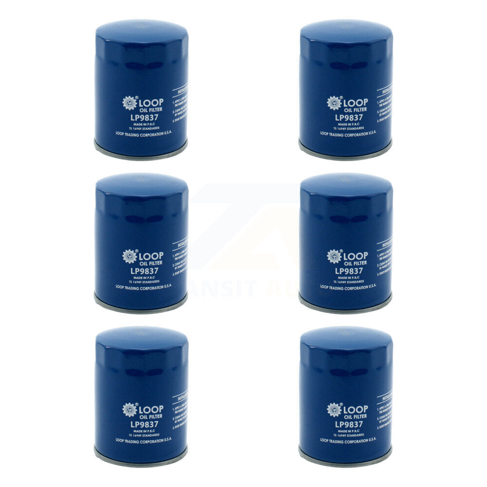Engine Oil Filter (6 Pack) For Chevrolet Impala Pontiac Malibu Buick GMC Colorado Montana KLO-100174
