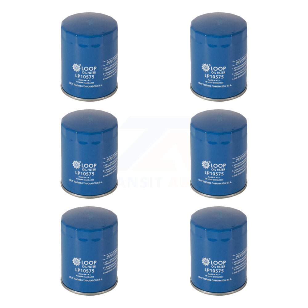 Engine Oil Filter (6 Pack) For Ford F-150 Chevrolet GMC Sierra 1500 Silverado Explorer HD KLO-100178
