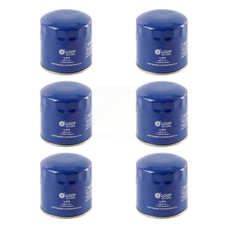 Engine Oil Filter (6 Pack) For Ford F-150 Ram Dodge F-350 Super Duty 1500 F-250 Jeep 300 KLO-100179