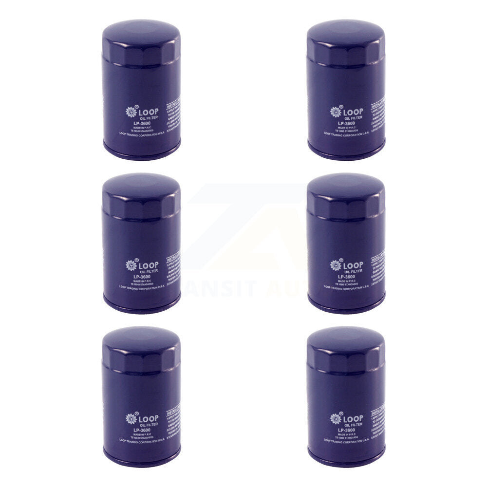 Engine Oil Filter (6 Pack) For Ford F-150 Dodge Ranger Ram 1500 Jeep Mazda Mustang Dakota KLO-100180