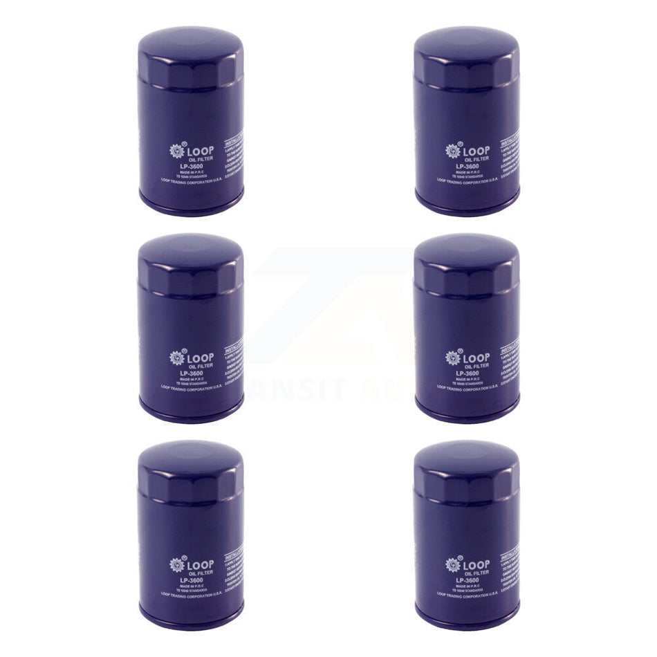 Engine Oil Filter (6 Pack) For Ford F-150 Dodge Ranger Ram 1500 Jeep Mazda Mustang Dakota KLO-100180