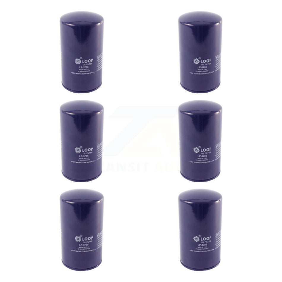 Engine Oil Filter (6 Pack) For Ford F-350 Super Duty F-250 E-350 Econoline HD Club Wagon KLO-100183