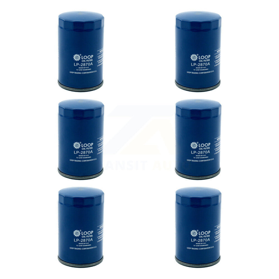 Engine Oil Filter (6 Pack) For Volkswagen Jetta Golf City Beetle Vanagon Audi BMW Cabrio KLO-100186