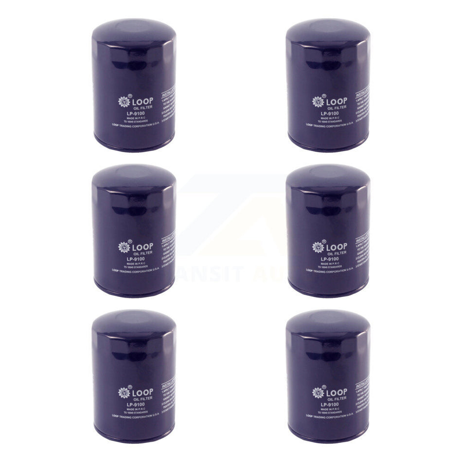 Engine Oil Filter (6 Pack) For GMC Chevrolet Sierra 2500 HD Silverado 3500 Express Savana KLO-100190