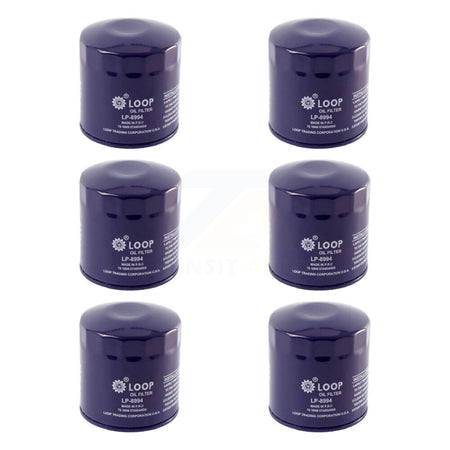 Engine Oil Filter (6 Pack) For Audi A4 Quattro Volkswagen Passat A6 Allroad S4 Cabriolet KLO-100192